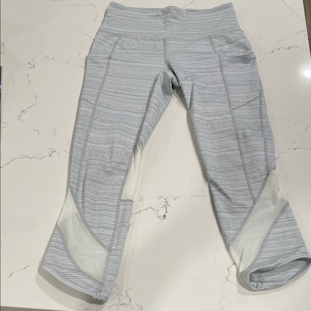 Athleta Textured Gray Leggings